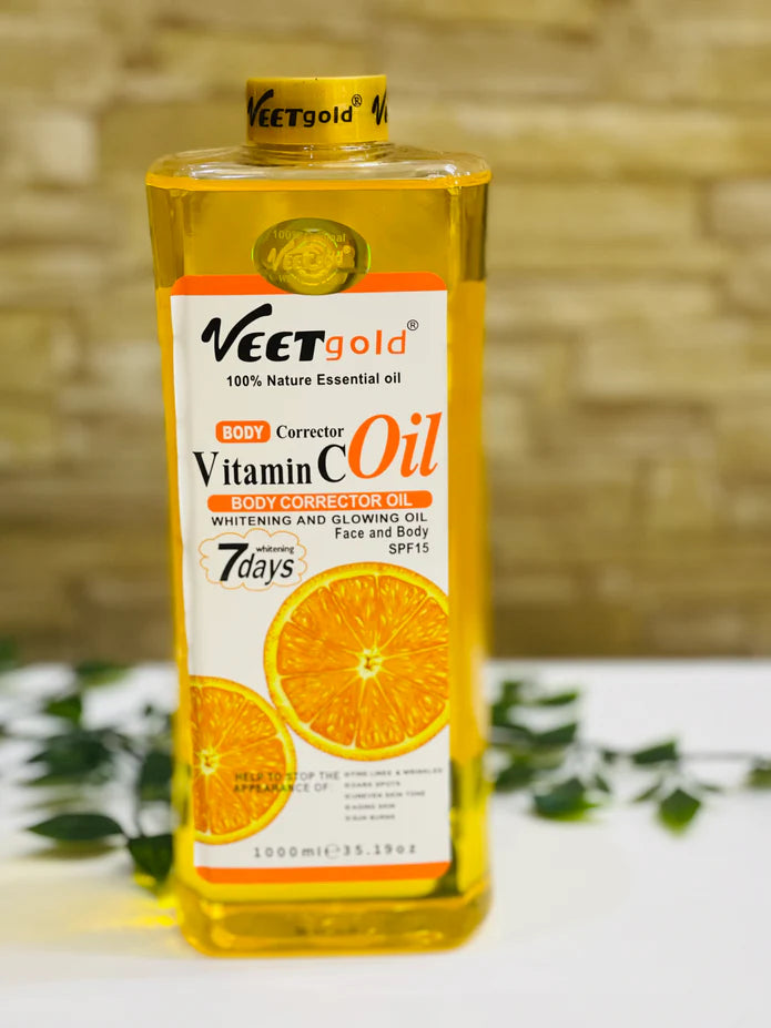 Veet Gold Vitamin C Oil Body Corrector 1000ML ( Original 100% Import )