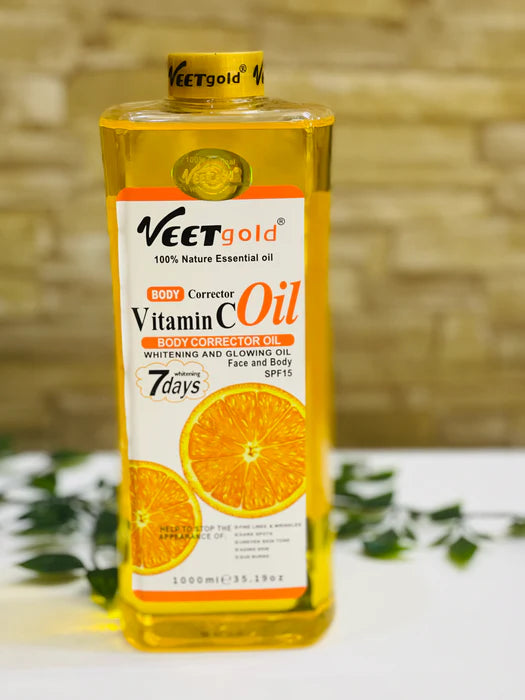 Veet Gold Vitamin C Oil Body Corrector 1000ML ( Original 100% Import )