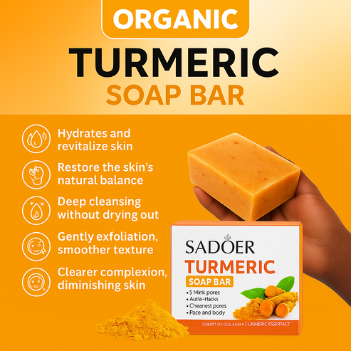 Turmeric kojic acid whitening & brightening soap